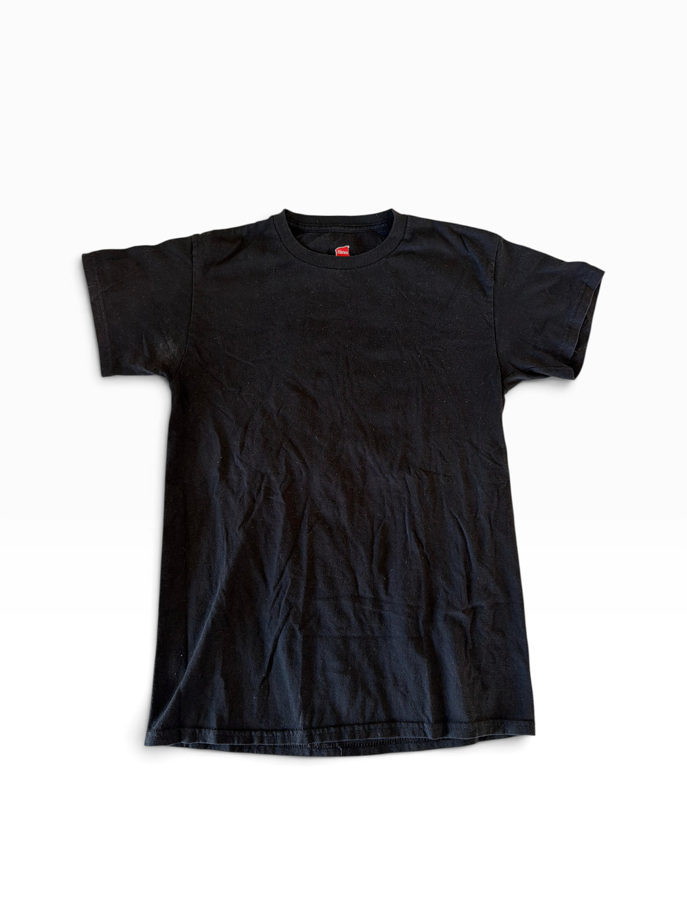 Hanes Black Crewneck Tee | Men's Small (S) | Soft Pre-Owned Good Condition